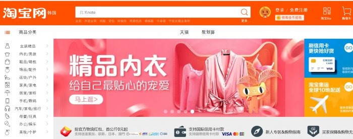 중국의 온라인 쇼핑몰, 타오바오 사이트